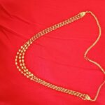 Women Micro Gold Plated 3 layerd Chain/ Elite Bejeweled Women Necklaces & Chains - Image 2