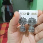 Silver Plated Earrings And Silvar Plated Small Earrings ( Combo Of 6)